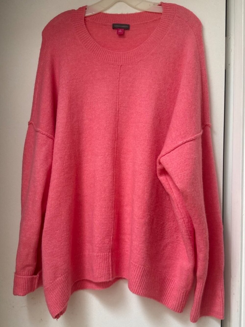 Vince Camuto Coral Pullover Sweater Sz XL Relaxed Boxy Fit